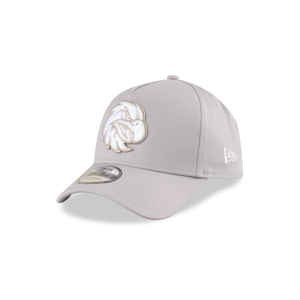 Manly Warringah Sea Eagles Hat - 2025 Grey White 9Forty A-Frame NRL Snapback Cap - New Era